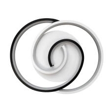 Светильник LED smart DOMINO с пультом 90Вт 3000-5000K 4800Lm Круглый Черно-белый 220555